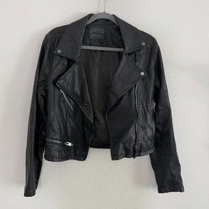 Blank NYC Black Leather Moto Jacket